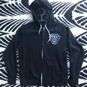 Misterwives (Small) black Diamond zip-up hoodie